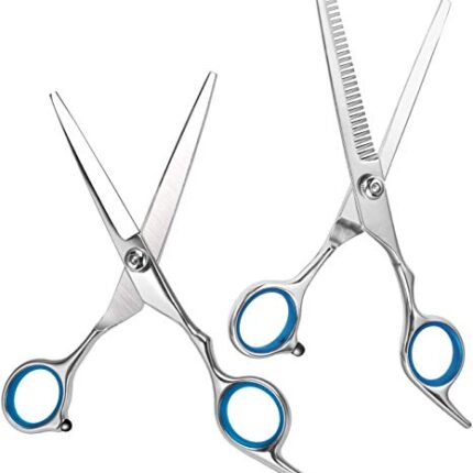 MAYCREATE® Hair cutting scissor Professional Stainless Steel Hair Cutting Thinning Scissors Hairdressing Styling Set For Barber or Beauty Saloon Home