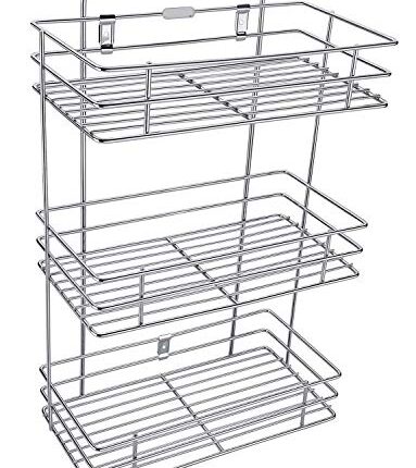 NH10 DESIGNS Wall Mount Stainless Steel 3 Layer Shelf Rack Stand For Kitchen Organization And Spice Rack (Nhsp) - Tiered Shelf