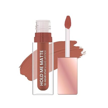 Swiss Beauty Hold Me Matte Liquid Lipstick | 12 Hours Stay | Non-Transfer Lipstick | Waterproof Lipstick with Intense Hydration| Shade - Hold Me Bare, 4.5ml