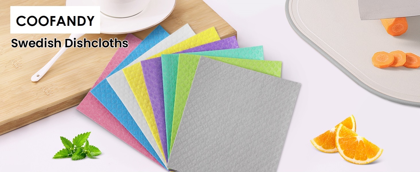 Reusable Cleaning Cellulose Sponge Cloths Wipes