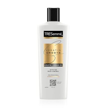 TRESemme Keratin Smooth, Conditioner, 190 Millilitre, For Smoother, Shinier Hair, With Keratin & Moroccan Argan Oil, Nourishes & Controls Frizz, Up To 72 Hours, For Men & Women