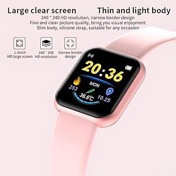 Drumstone Combo C811 Smart Watch for Unisex, Features Like Daily Activity Tracker, Heart Rate Sensor, Sleep Monitor & Wireless Earbuds Bluetooth 5.0 Mini Earphone Stereo Bass LED Power Display - Image 2