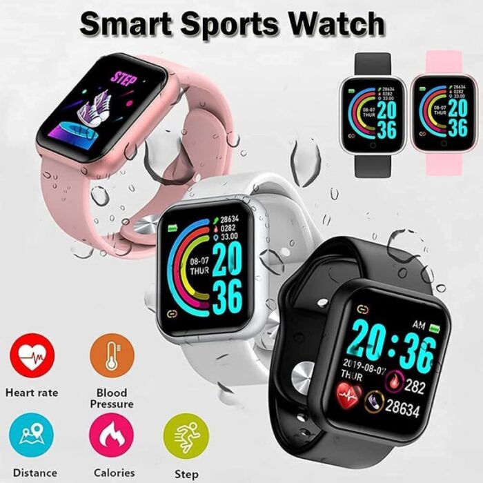 Drumstone Combo C811 Smart Watch for Unisex, Features Like Daily Activity Tracker, Heart Rate Sensor, Sleep Monitor & Wireless Earbuds Bluetooth 5.0 Mini Earphone Stereo Bass LED Power Display - Image 3